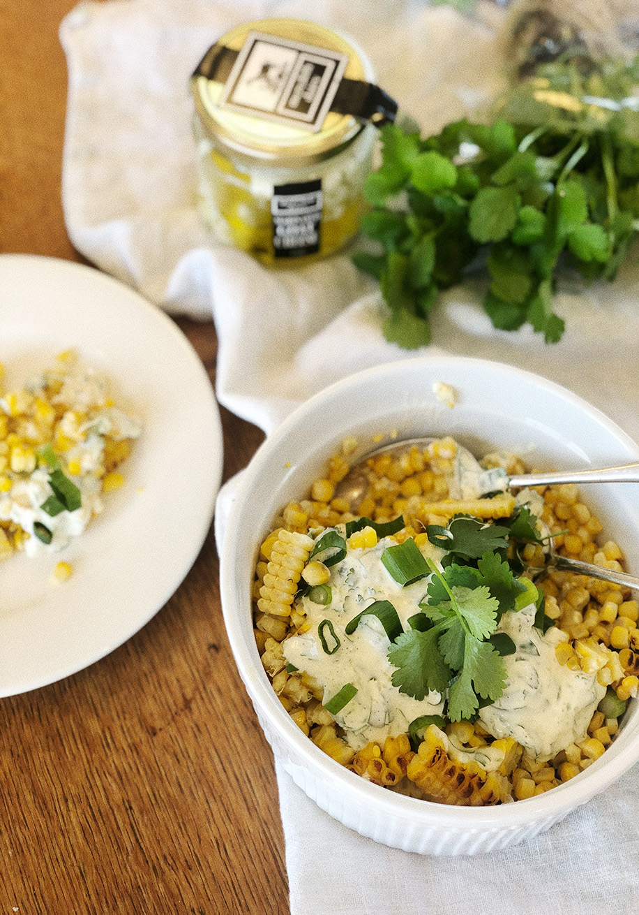 Photo of Charred Corn with Creamy Lime Dressing