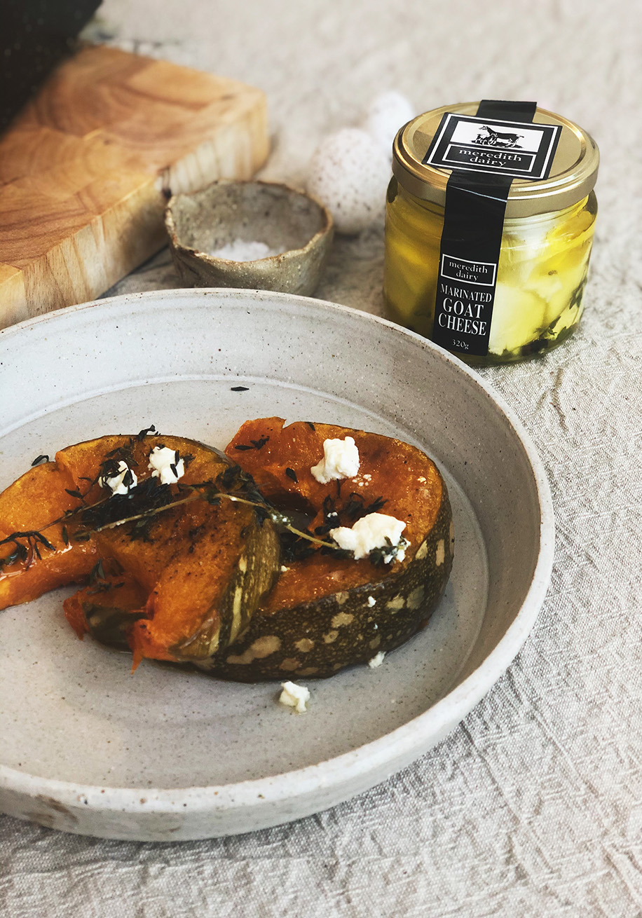 Photo of Roasted Pumpkin with Herbs and Goat Cheese