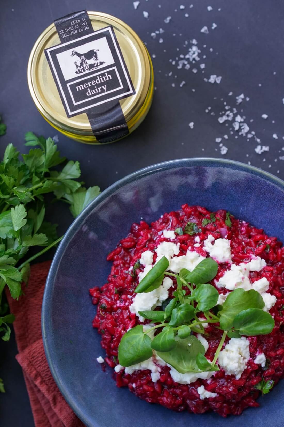 Photo of Beetroot Risotto with Goat Cheese
