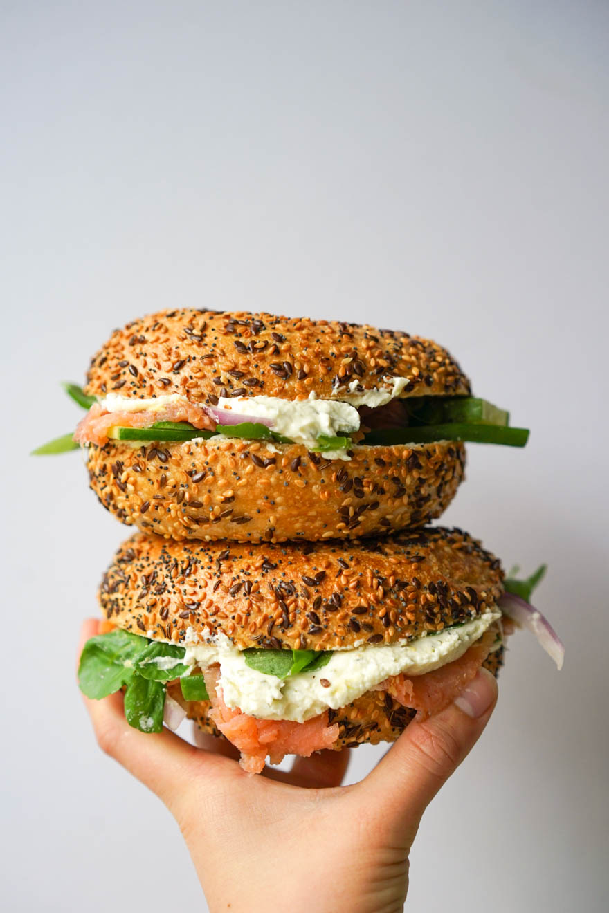 Photo of Smoked Salmon Bagels with Dill Chèvre