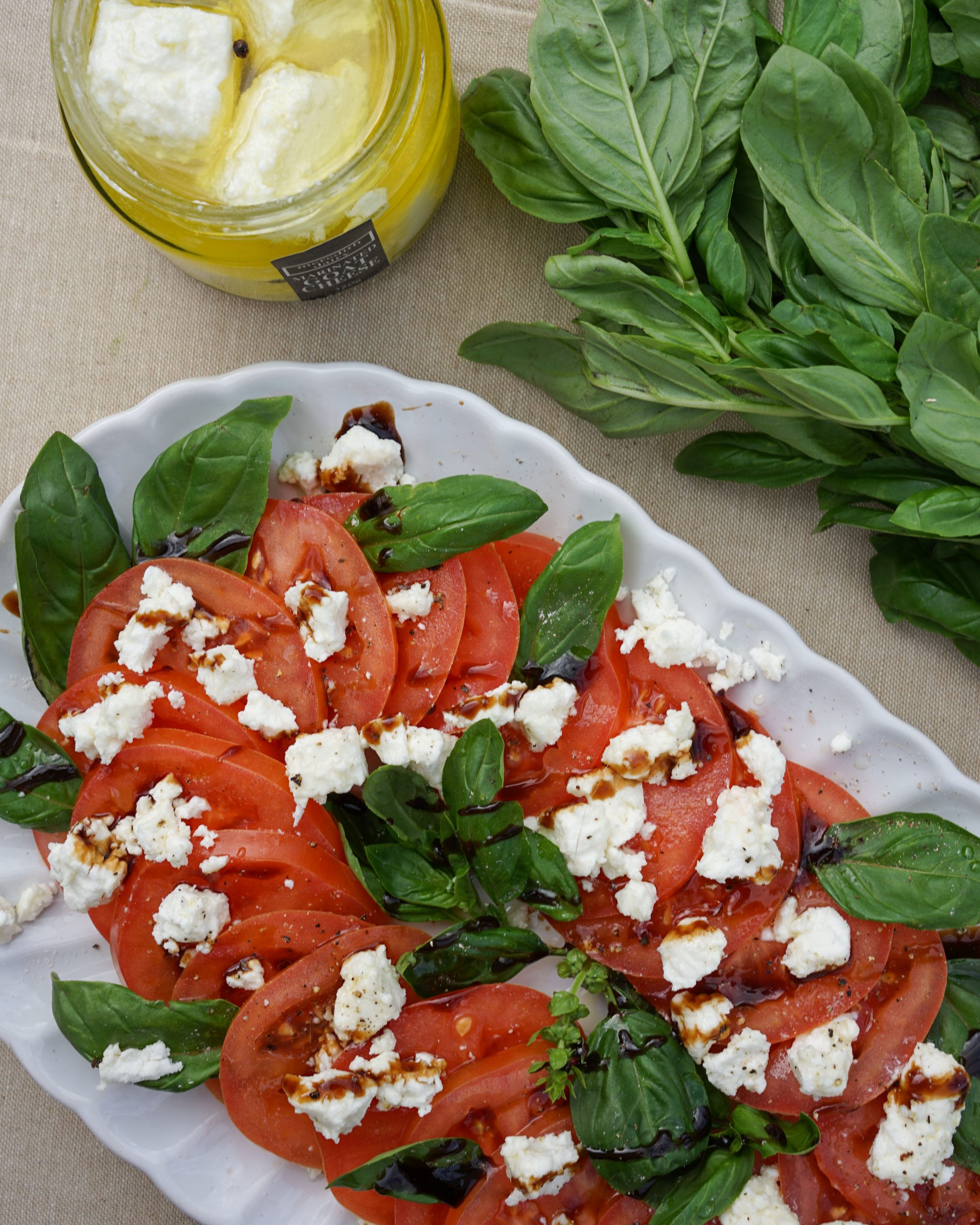 Photo of Caprese with Marinated Goat Cheese