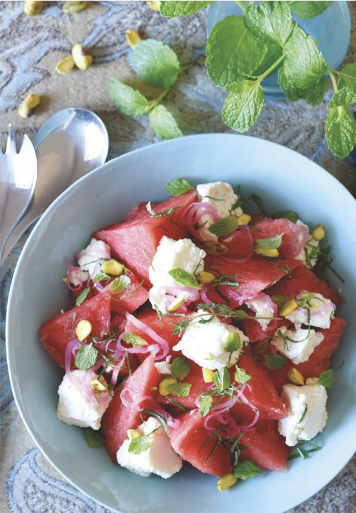Photo of Watermelon, Goat Cheese & Mint Salad