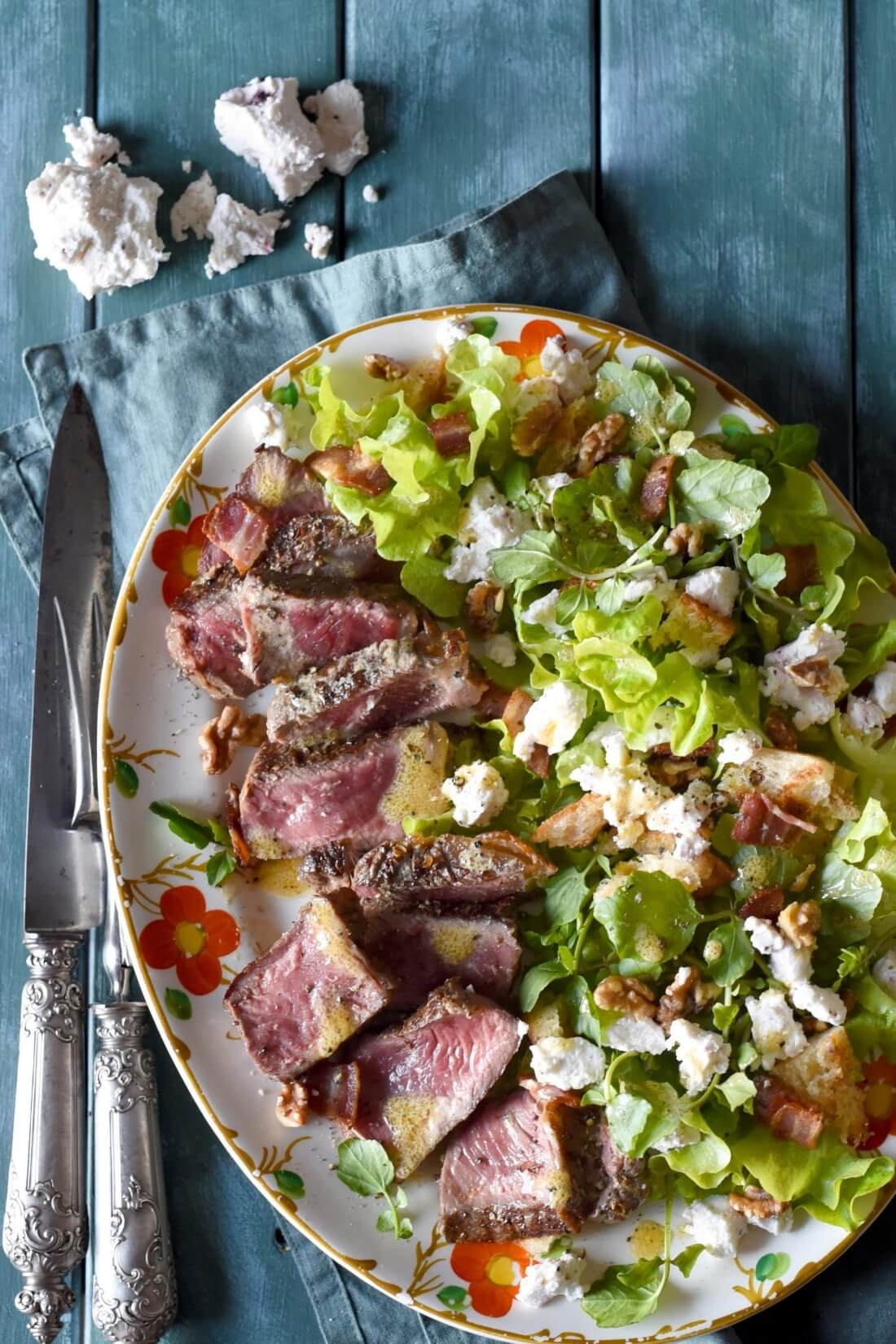 Photo of Warm Steak Salad with Pepperberry Chèvre
