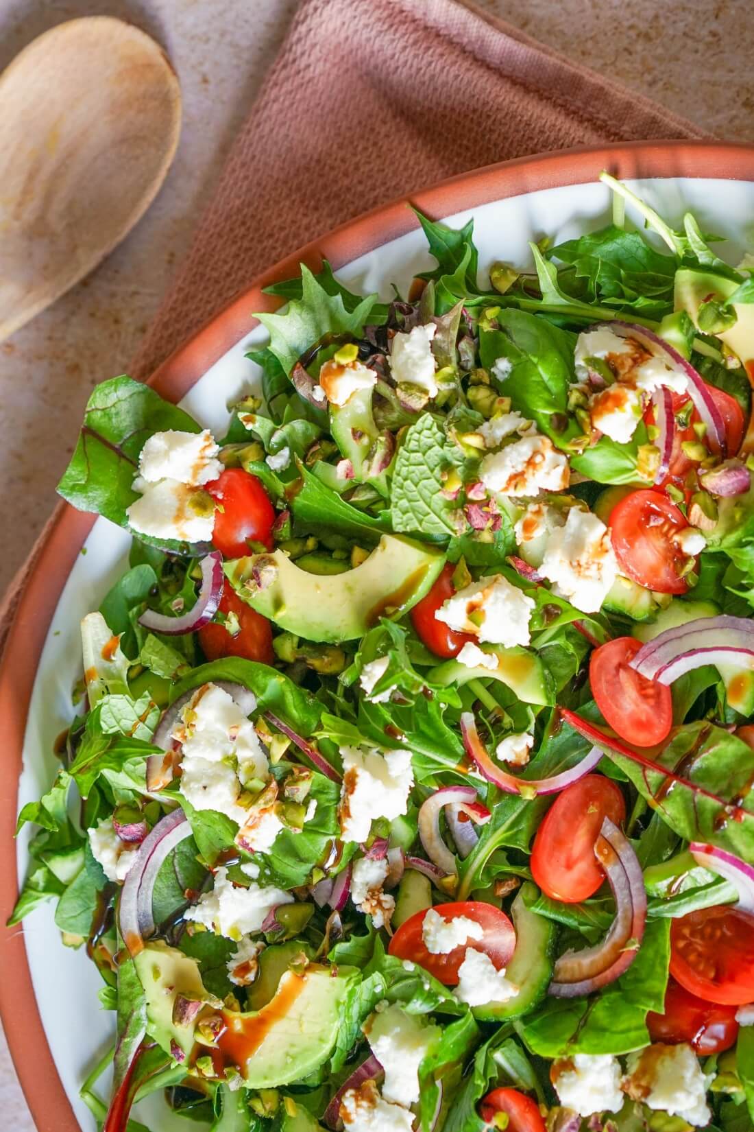 Photo of Green Summer Salad with Goat Cheese