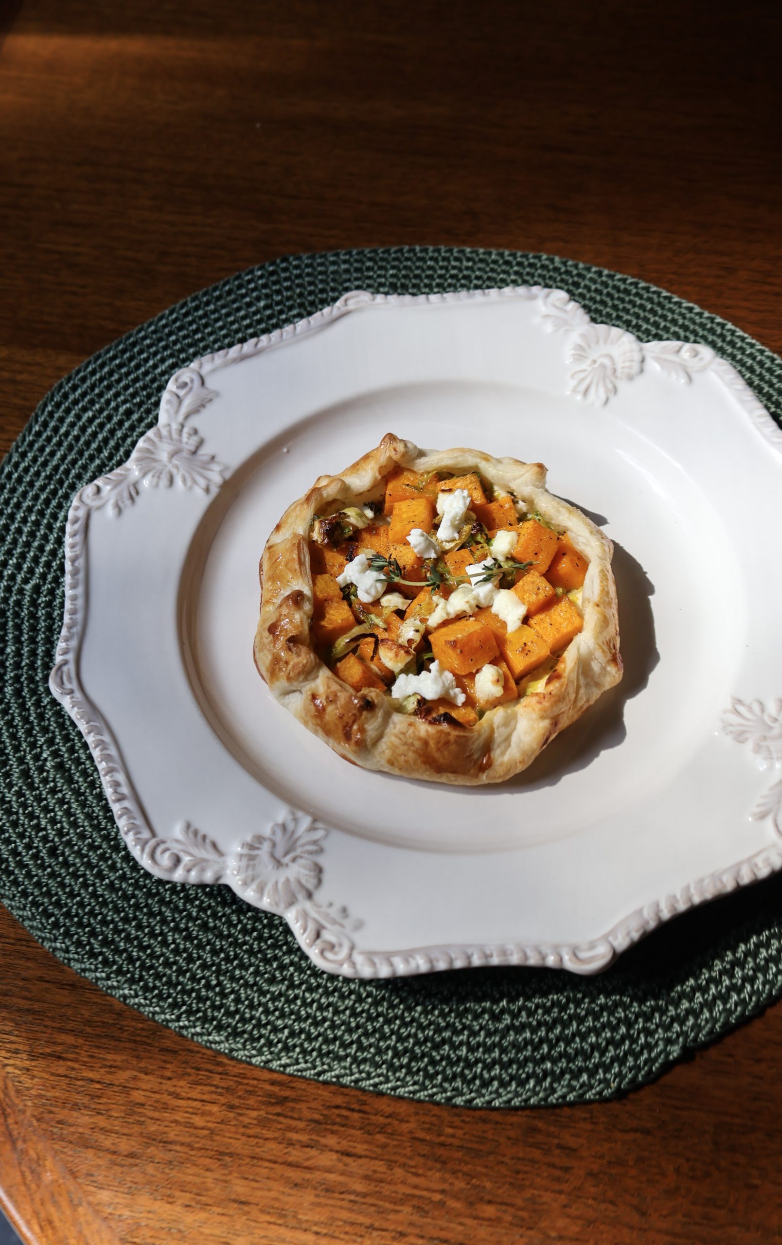 Photo of Mini Galette – with Pumpkin and Brussels Sprouts