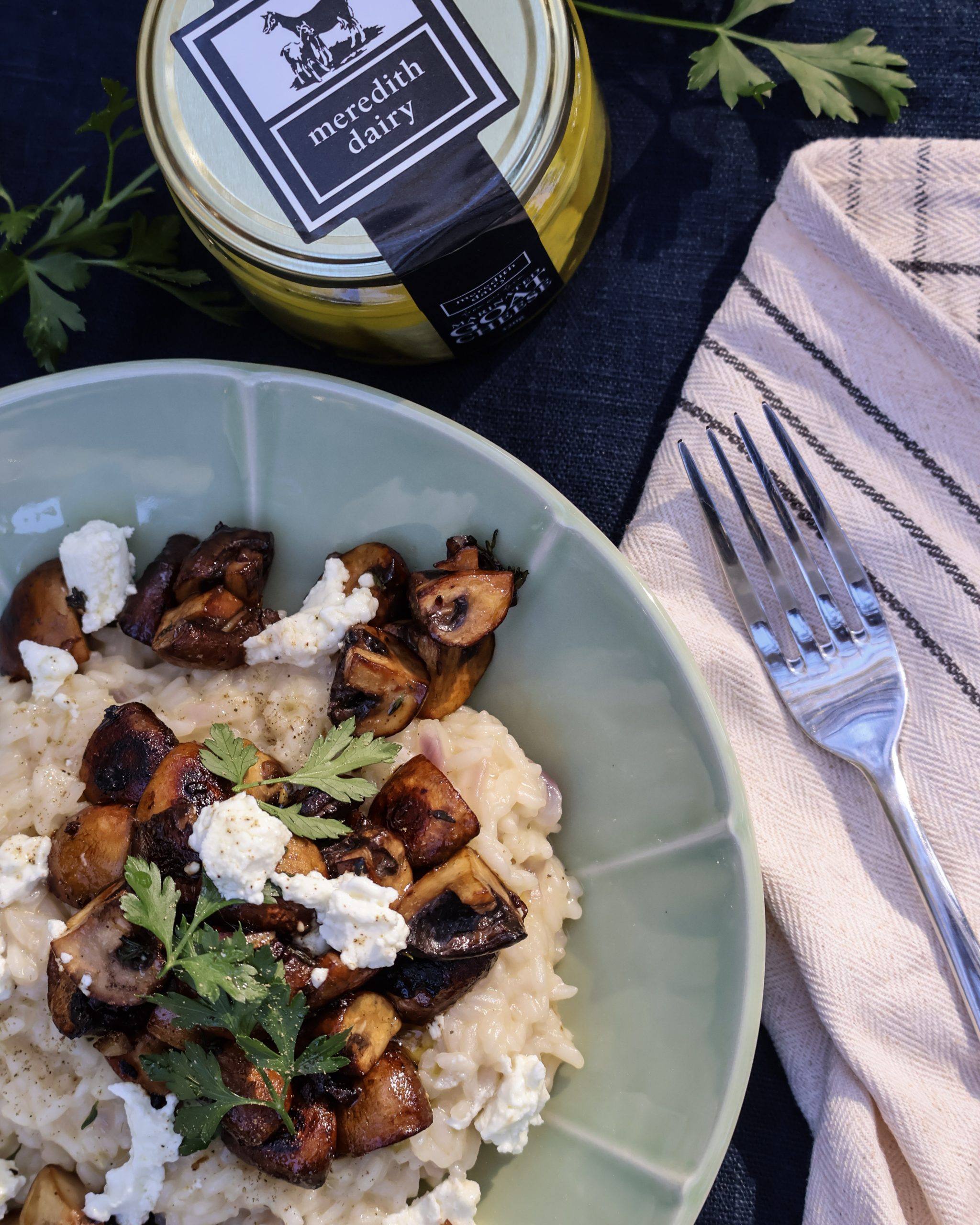 Photo of Mushroom and Goat Cheese Risotto