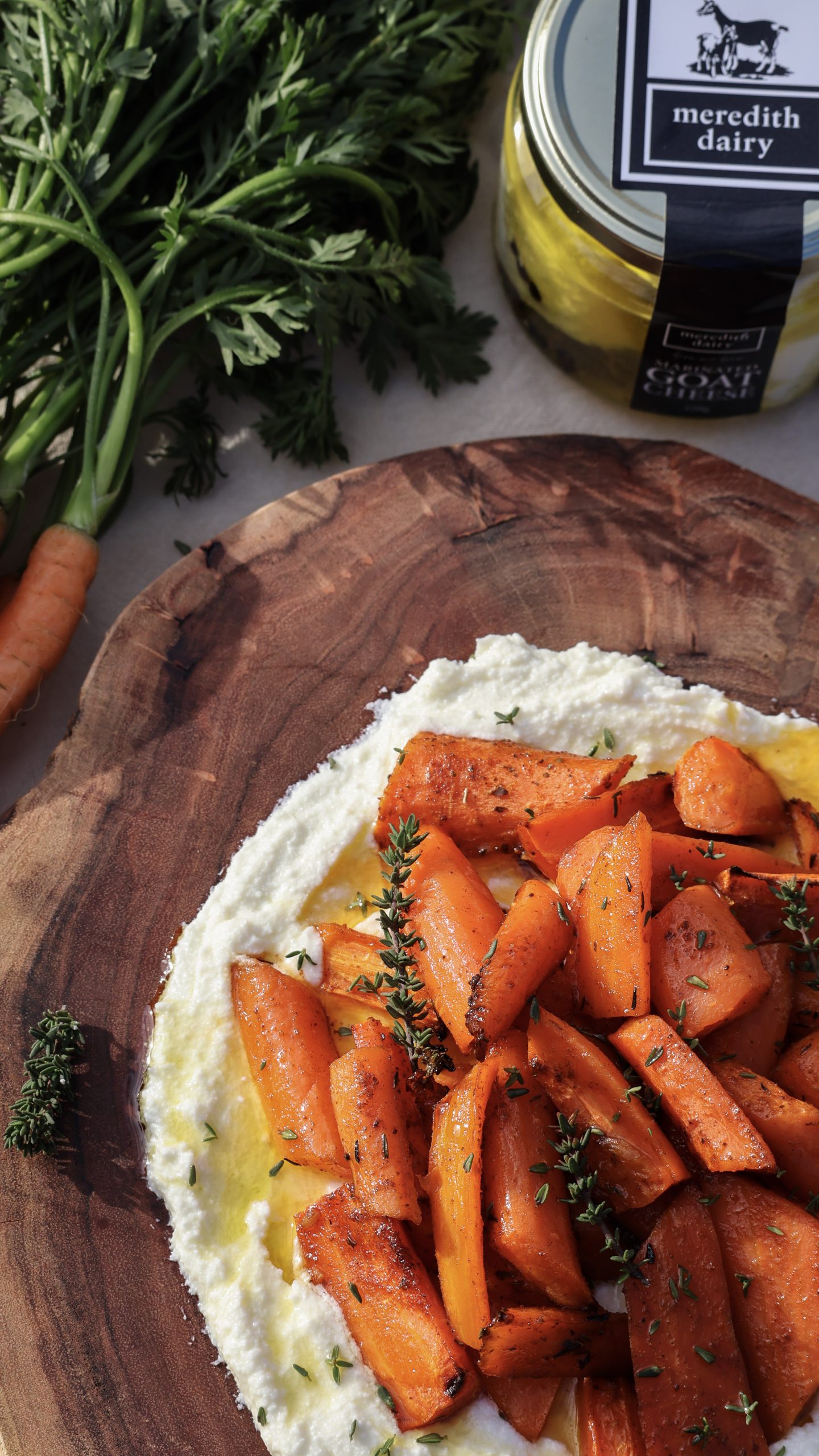 Photo of Honey Roasted Carrots with Goat Cheese