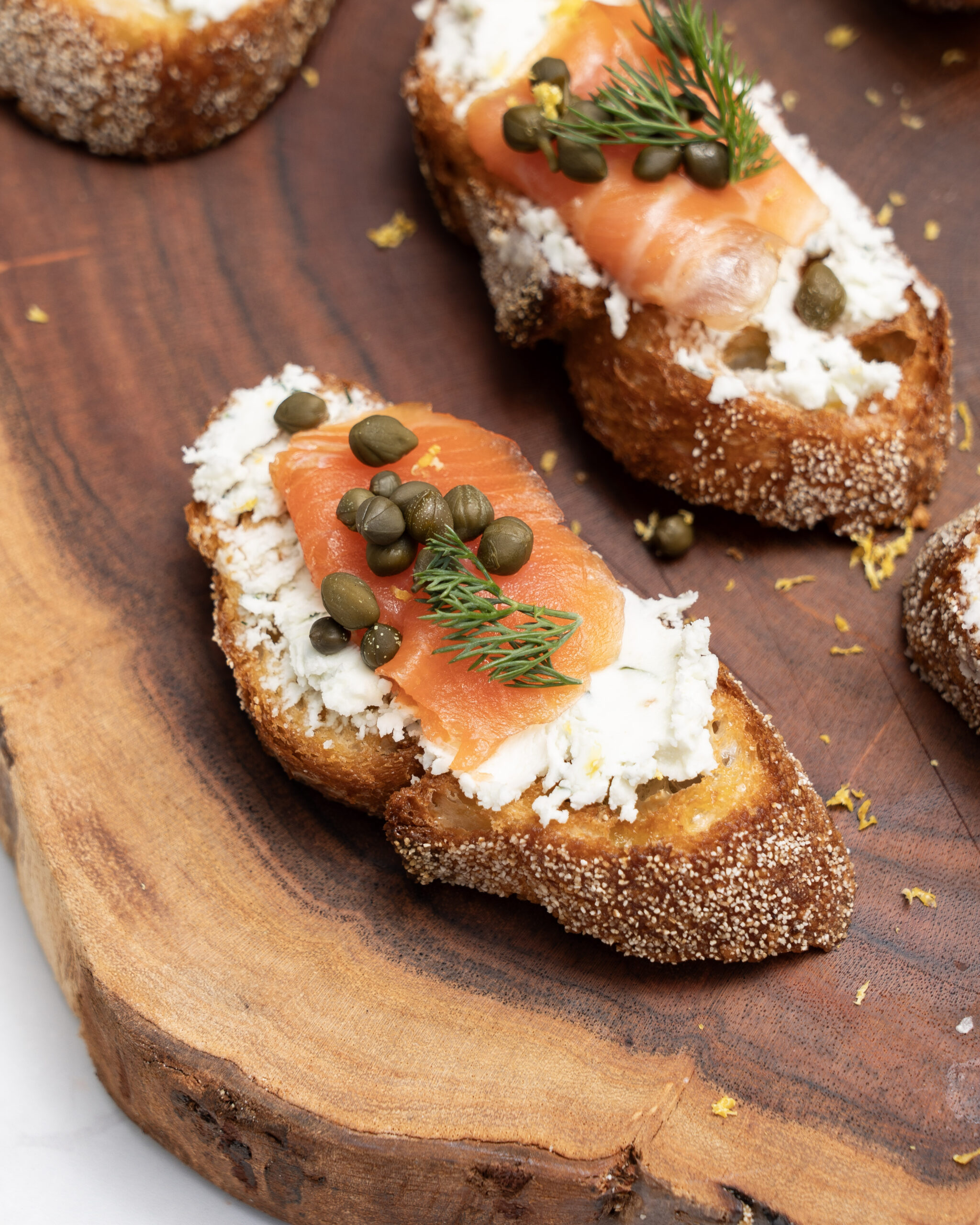 Photo of Dill Chèvre and Smoked Trout Crostini