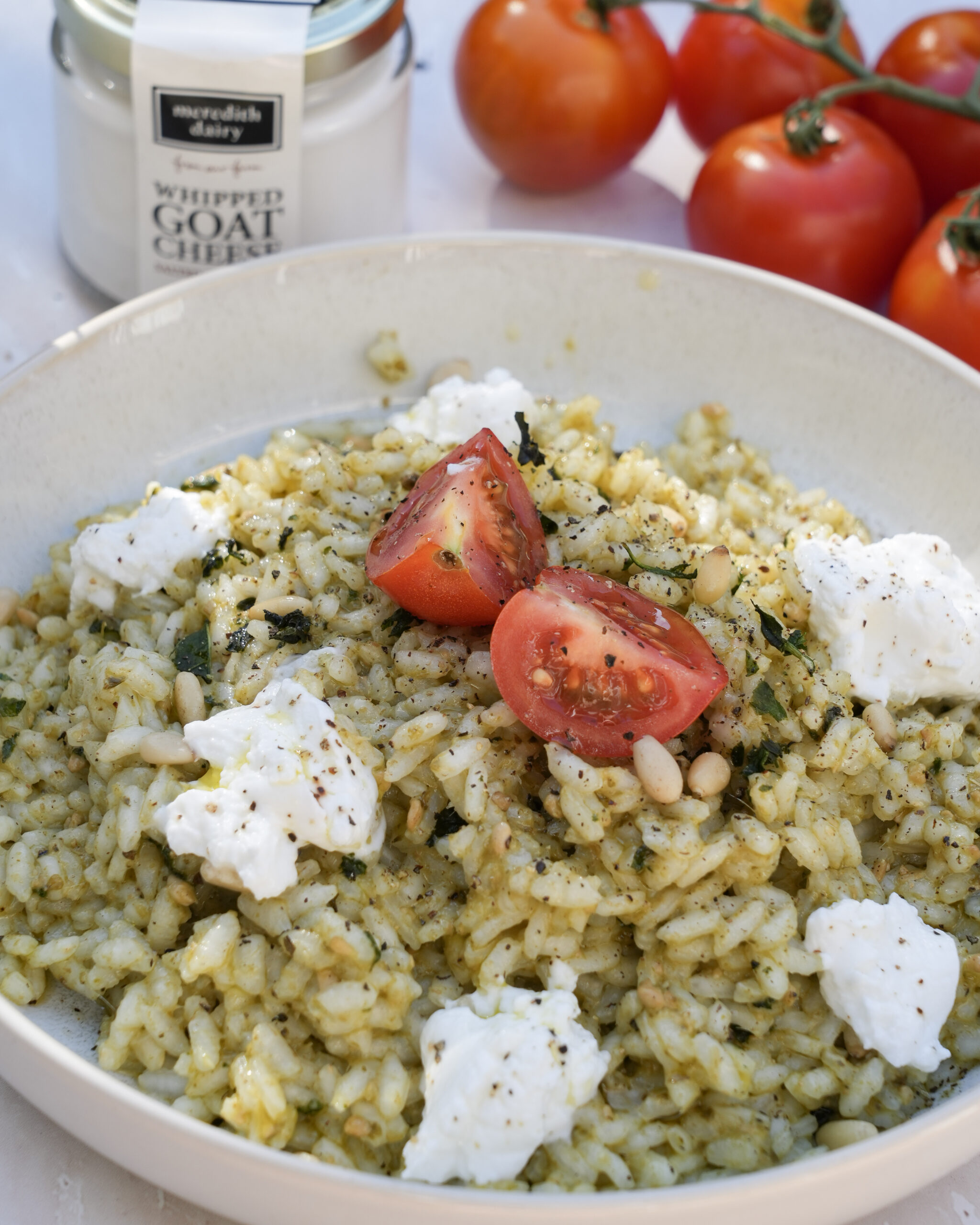Photo of Pesto and Goat Cheese Risotto