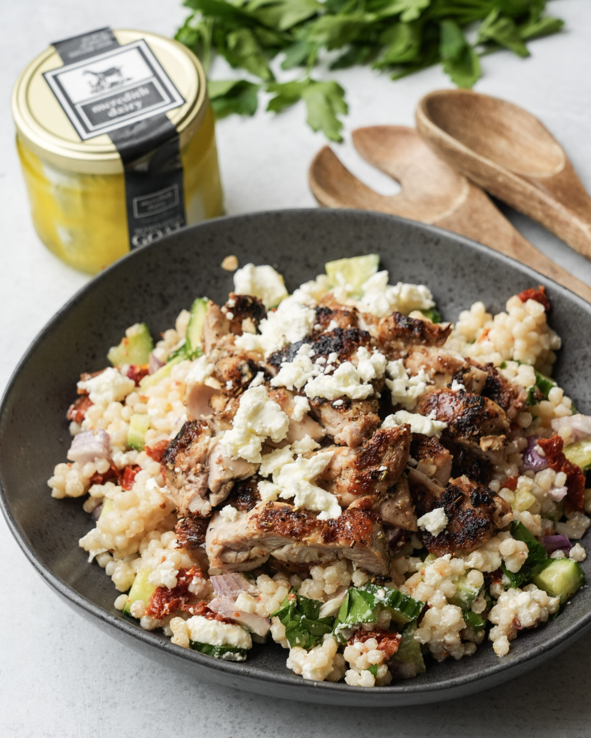 Photo of Chicken, Couscous & Goat Cheese Salad