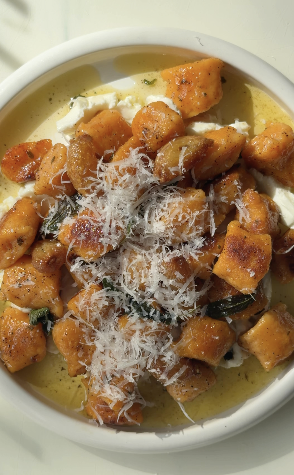 Photo of Sweet Potato Gnocchi with Marinated Goat Cheese