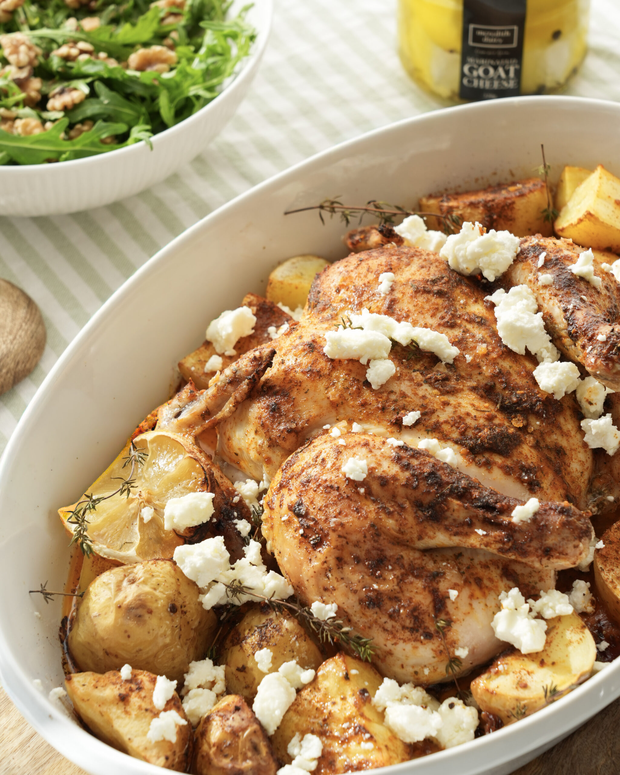 Photo of Butterflied Roast Chicken with Goat Cheese